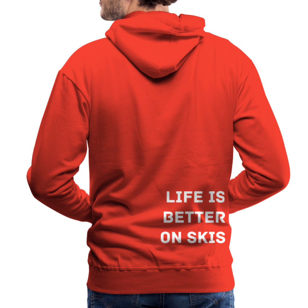 Life is better on skis 2 Hoodie - Rot