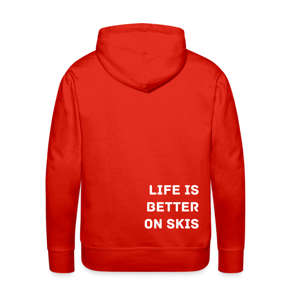 Life is better on skis 2 Hoodie - Rot