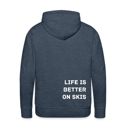 Life is better on skis 2 Hoodie - Jeansblau