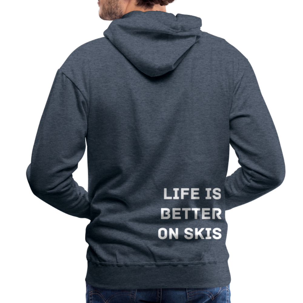 Life is better on skis 2 Hoodie - Jeansblau